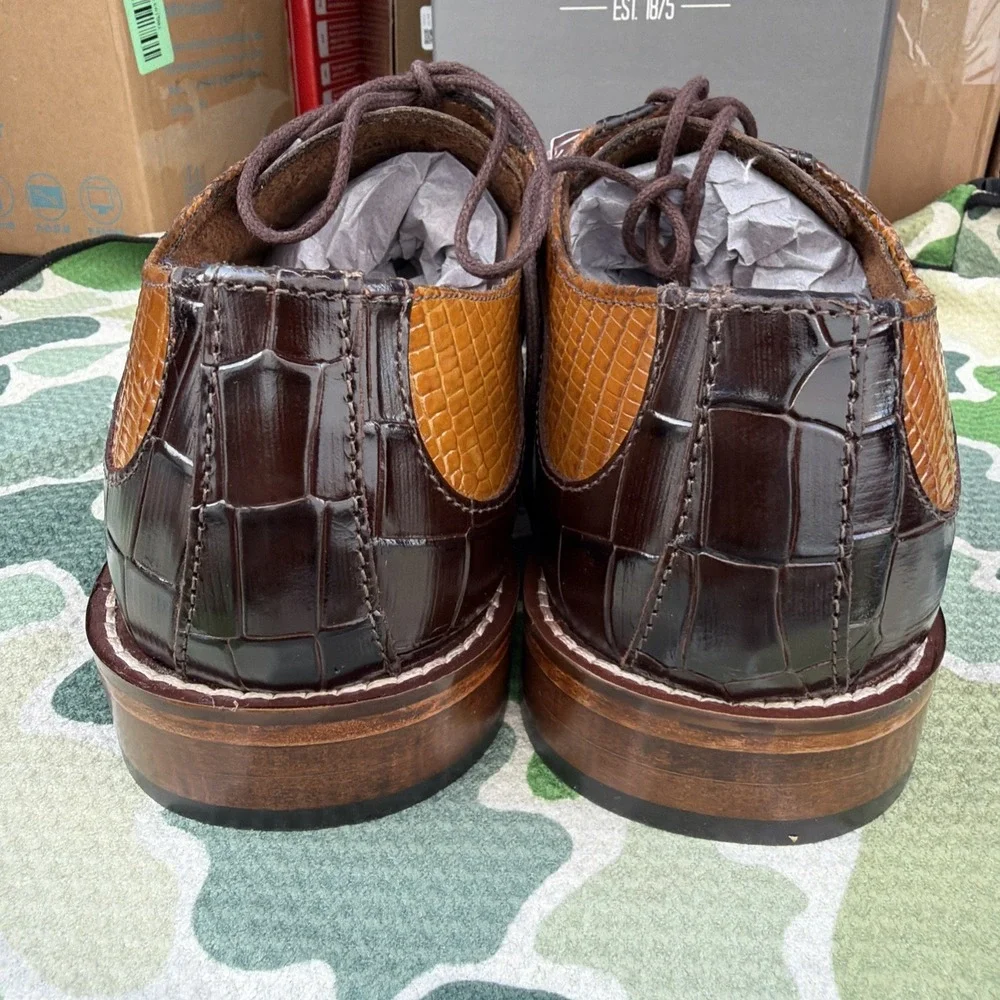 Stacy Adams Tedesco Men's Oxford Tan Size 8.5